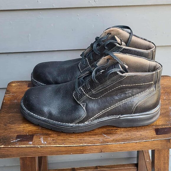 Clarks Mens Classic Leather Boot size 12M - Picture 2 of 11